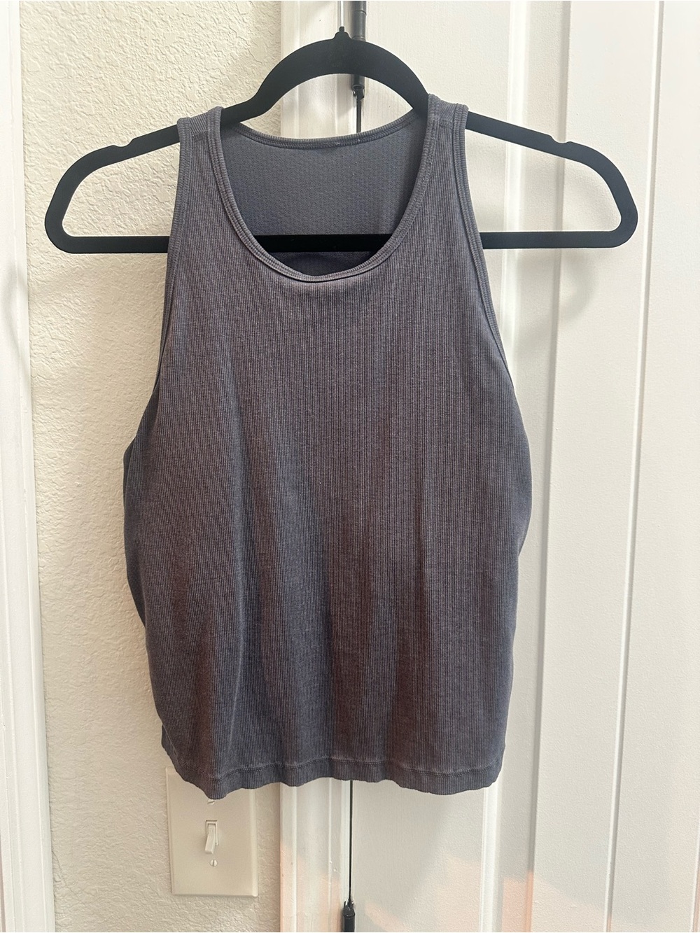 Vuori Women's Plyo Charcoal Gray Racerback Tank